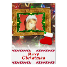 Tarjeta de PhotoFrame del navidad