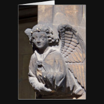 Tarjeta de piedra del ángel tarjetas