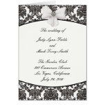 Tarjeta de programa del boda de la elegancia del d
