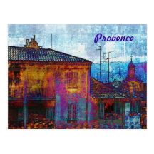 Tarjeta de Provence de la tarde Tarjeta Postal