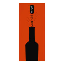 Tarjeta de puntuación de la degustación de vinos lonas personalizadas