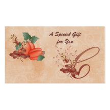 Tarjeta de regalo de la letra C del monograma de l Plantilla De Tarjeta De Negocio
