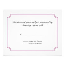 Tarjeta de RSVP con el modelo cruzado medieval invitaciones