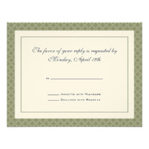 Tarjeta de RSVP de la abeja de la flora Comunicado Personalizado