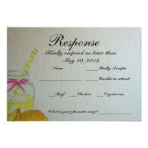 Tarjeta de RSVP de la invitación del boda del tarr