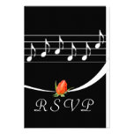 Tarjeta de RSVP del amante de la música Invitación Personalizada