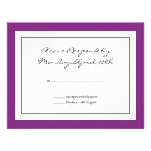 Tarjeta de RSVP del Wildflower Comunicados