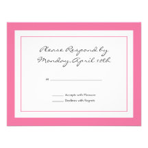 Tarjeta de RSVP del Wildflower Comunicados Personales