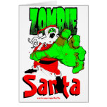 Tarjeta de Santa del zombi