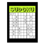 Tarjeta de Sudoku Tarjeta Postal