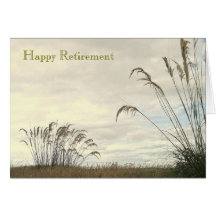 Tarjeta "de un retiro feliz"