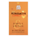 Tarjeta de visita alternativa simple del amor