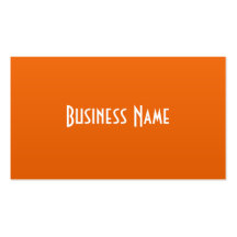 Tarjeta de visita anaranjada profesional