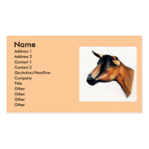 "Tarjeta de visita animal del arte de la cabra de 