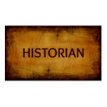 Tarjeta de visita antigua del historiador