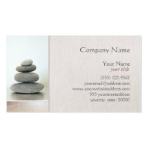 Tarjeta de visita apilada de los ZENES Stone