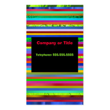 Tarjeta de visita - arte abstracto multicolor