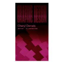 Tarjeta de visita artística del diseñador gráfico
