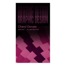 Tarjeta de visita artística del diseñador gráfico