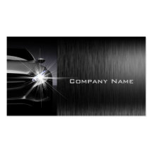 Tarjeta de visita automotriz elegante