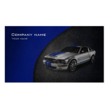 Tarjeta de visita automotriz elegante