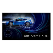 Tarjeta de visita automotriz elegante