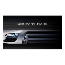 Tarjeta de visita automotriz elegante
