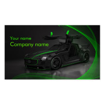 Tarjeta de visita automotriz elegante