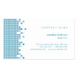 Tarjeta de visita azul de los pixeles