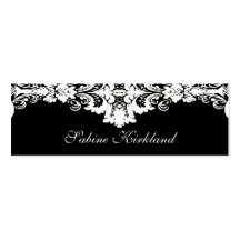 Tarjeta de visita barroca elegante