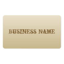 Tarjeta de visita beige antigua