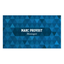 Tarjeta de visita Blue Triángulos