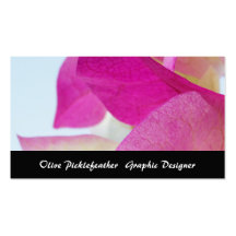 Tarjeta de visita, Bougainvillea