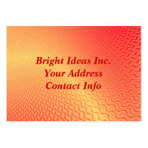 Tarjeta de visita brillante de las ideas