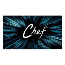 Tarjeta de visita brillante del cocinero de la est