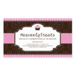 Tarjeta de visita caprichosa de la panadería de la