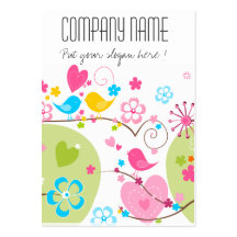 Tarjeta de visita caprichosa del jardín