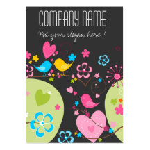 Tarjeta de visita caprichosa del jardín