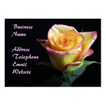 Tarjeta de visita color de rosa