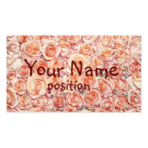 tarjeta de visita color de rosa