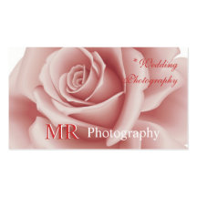 Tarjeta de visita color de rosa rosada elegante
