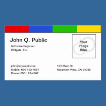 Tarjeta de visita colorida tarjetas de negocio