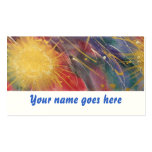 Tarjeta de visita colorida de la pintura de la acu tarjetas de negocio