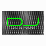 Tarjeta de visita con clase de DJ tarjetas de negocio