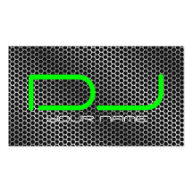Tarjeta de visita con clase de DJ