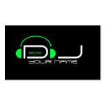 Tarjeta de visita con clase de DJ