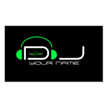 Tarjeta de visita con clase de DJ