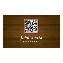 Tarjeta de visita con clase del novelista del códi
