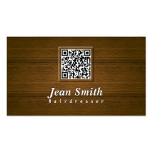 Tarjeta de visita con clase del peluquero del códi