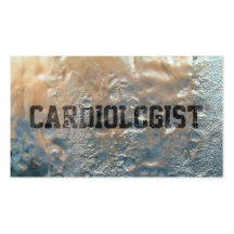 Tarjeta de visita congelada fresca del cardiólogo 